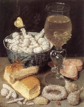 格奧爾 弗萊格爾 Still-Life with Bread and Confectionary